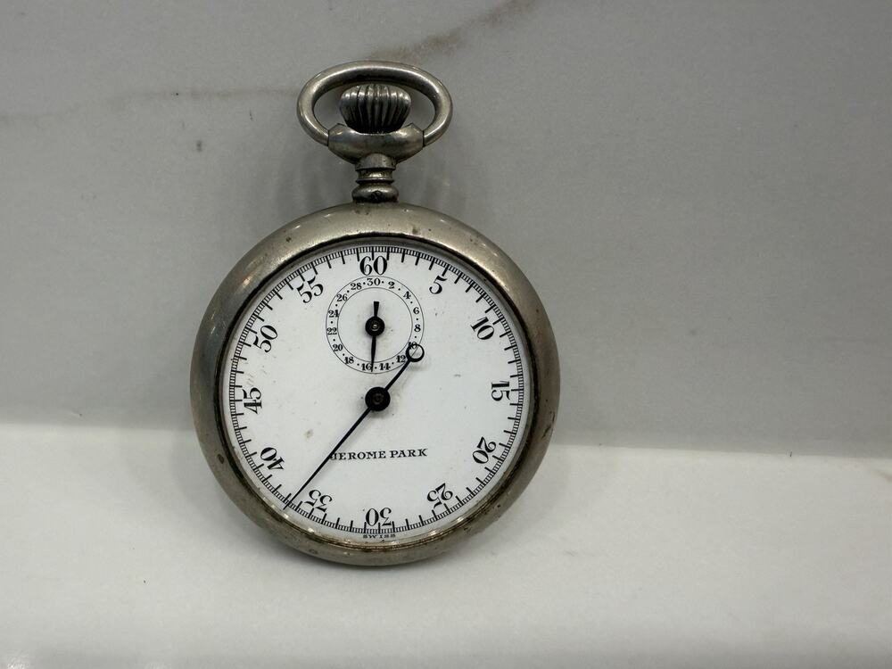 Antique Jerome Park Jules Racine Swiss Mechanical Stopwatch Parts Repair